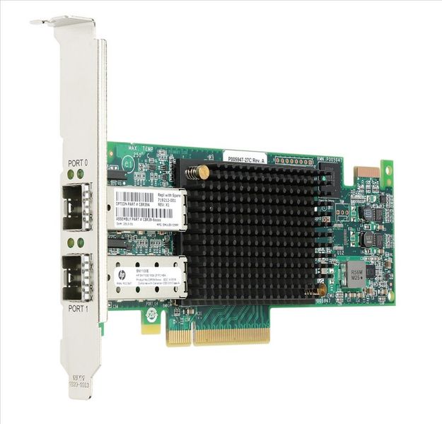 Мережевий Адаптер HPE StoreFabric SN1100E 16Gb Dual Port FC HBA C8R39A [ 16Gb FC PCI-E 3.0 x8 ] (б/в) C8R39A фото
