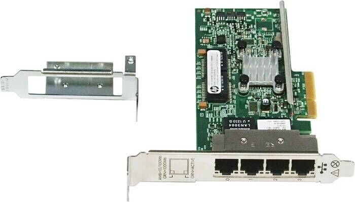Сетевой Адаптер HPE Ethernet 1Gb 4-port 331T Adapter [ Four 1GbE ] [ Broadcom BCM5719 ] 647594-B21 (б/у) 647594-B21 фото