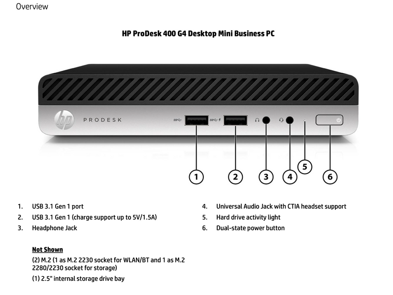 Робоча станція HP 400 G4 35W ( i3 8100T 16GB DDR4 HD630 NVME SSD 250GB ) б/в 30101040001 фото