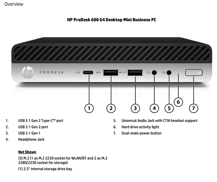 Робоча станція HP 600 G4 35W ( i3 8100T 16GB DDR4 HD630 NVME SSD 250GB ) б/в 30101040289 фото